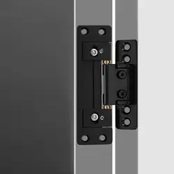 Hidden Door Hinges Adjustable Heavy Duty Easy to Install Thin Hardware for Interior Door Cabinet Narrow Doors Wardrobes Hotels