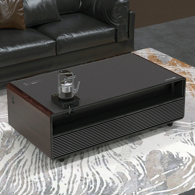 ホテルのワインクーラーと音楽スピーカー電話充電可能スマートテーブル冷蔵庫リビングルームの家具