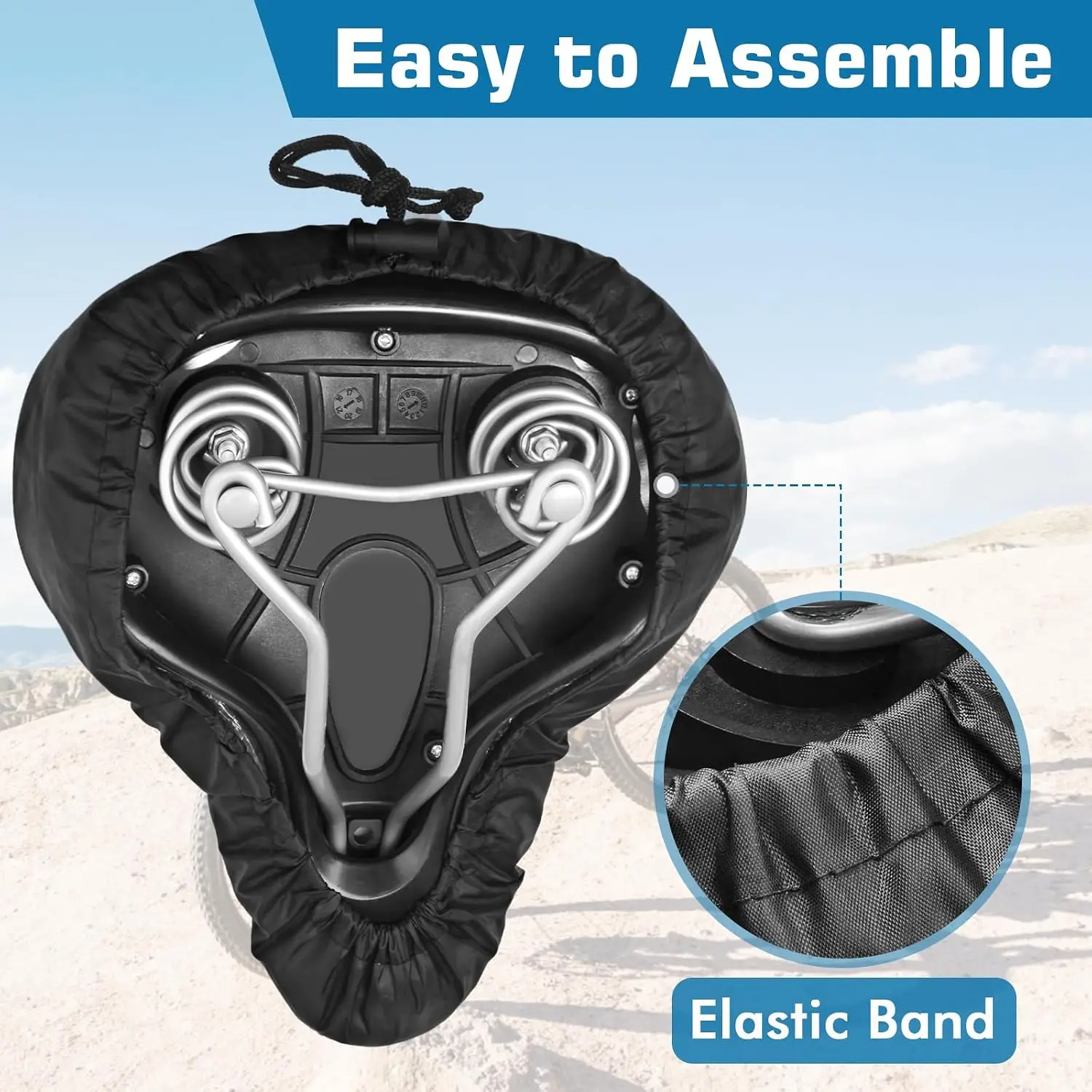 1/2pcs Bicycles Saddle Seat Rain Cover Dust-proof Cushion Protector Guard Outdoor Bicycle Seat Cover All Weather Saddle Cover - view 5
