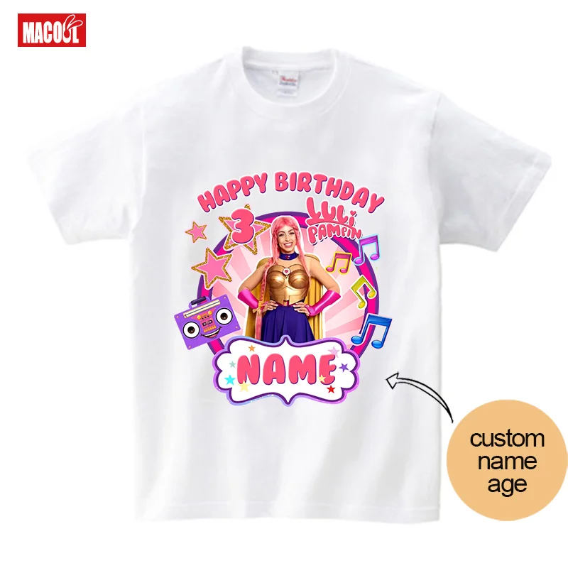 Custom Birthday Girl Shirts Family 3rd Birthday Matching Party Tshirt Family Look Outfit Girls Outfit Party Kids Gift 5th 4th