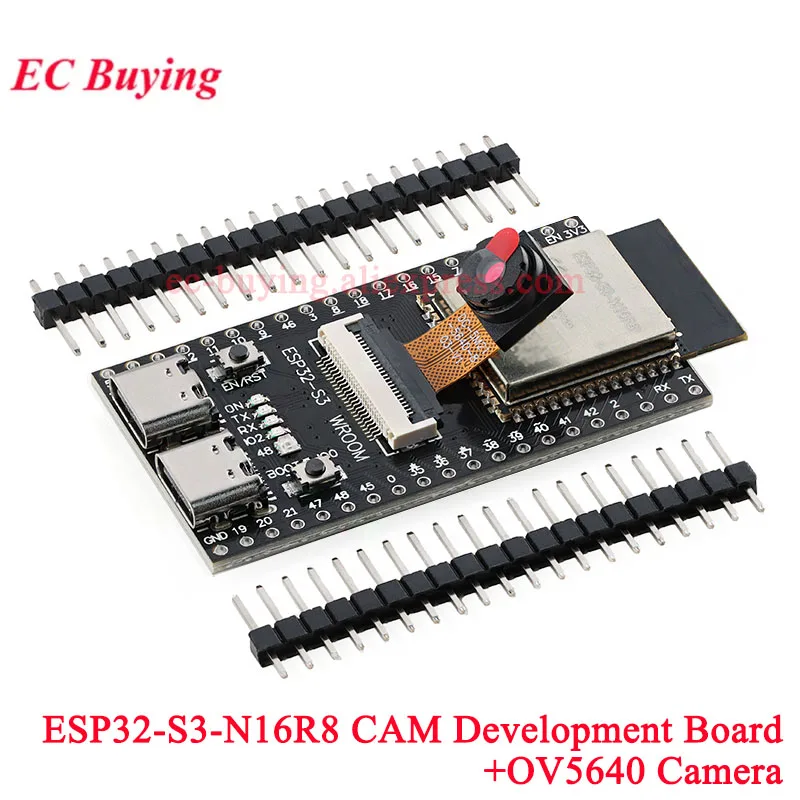 Płytka rozwojowa ESP32S3 NANO ESP32-S3 WROOM N16R8 CAM WiFi + BLE Bezprzewodowy Moduł WiFi 2.4G z Kamerą OV2640 OV5640 OV3660 — zdjęcie produktu 3
