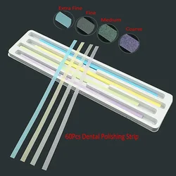 60Pcs/Box Dental Polyester Polishing Strip 4 Types Polishing Polystrips for Teeth Whitening