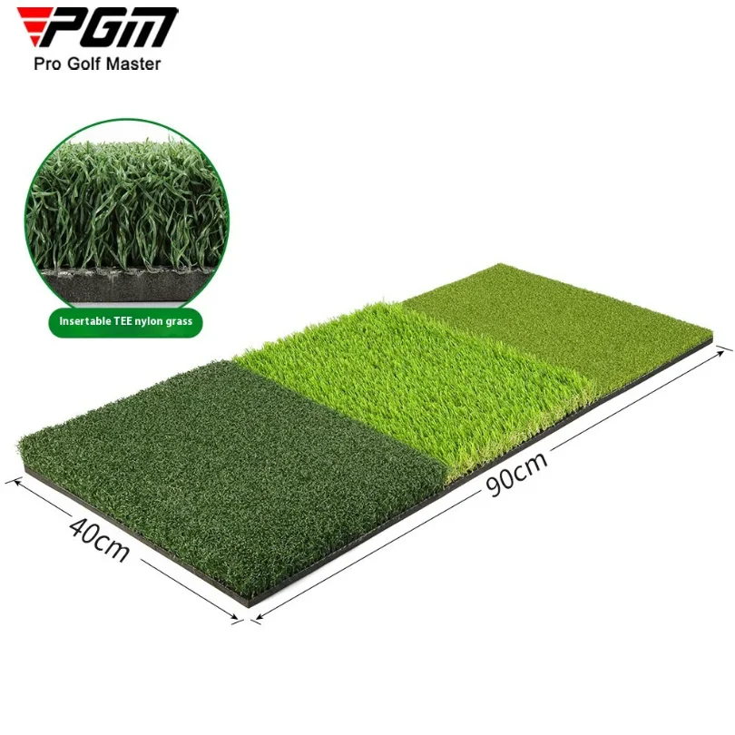 PGM DJD010 Golf Hitting Mat Practice Pad 3-in-1 Durable Indoor Mini Swing Cutting Rod Strike Pad  30 * 60cm