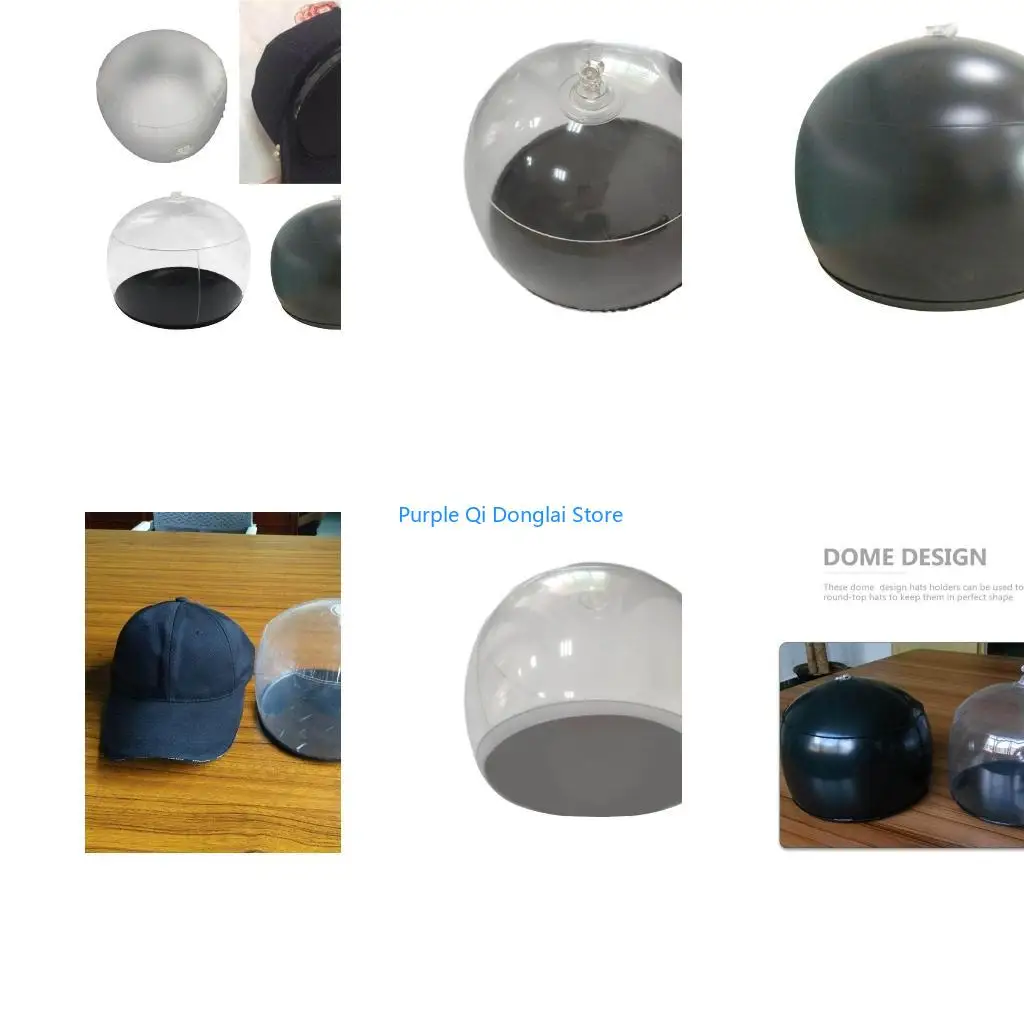 L21E Foldable Hat Stand Lightweight Tabletop Dome Hat Rack Hat Racks Stands