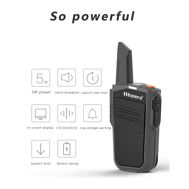 Btonera 608 Mini Walkie Talkie pmr 446 Profesional Walkie Talkies Largo Alcance mini Radio Wolkie Tokie Walkies de Largo Alcance