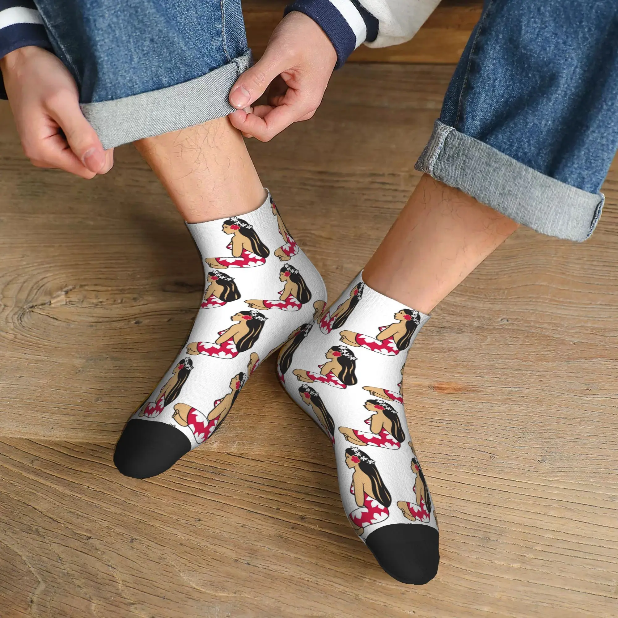 

All Seasons Hinano Tahiti Socks Harajuku Sweat Absorbing Crew Socks Fashion Stockings for Men Women Gifts