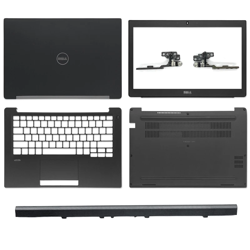 

NEW For Dell Latitude E7290 Laptop LCD Back Cover/Front Bezel/Hinges/Palmrest/Bottom Case/Hinge Cover Top Back Case Shell Black