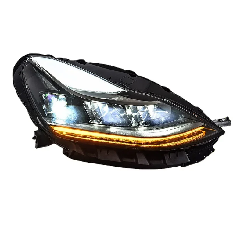 Front Head Lights Assembly Left Side Front Right LED Projector Driver Matrix Headlights for 2017 to 2023  Model 3 Model Y