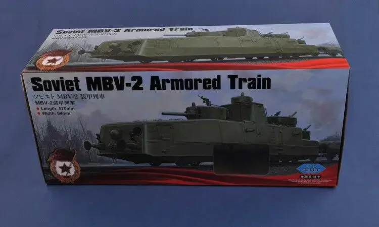 Hobbyboss 85514 Model Kit 1/35 Soviet MBV-2 Armored Train (Late F-34 Gun)