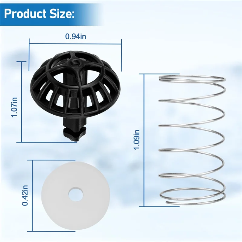 ABVI-交換用ブリューバスケットボトムスプリングロードストッパーキット Cuisinart DCC-1200、DCC-1200BCH、DCC-1200BW コーヒーマシンユニ用