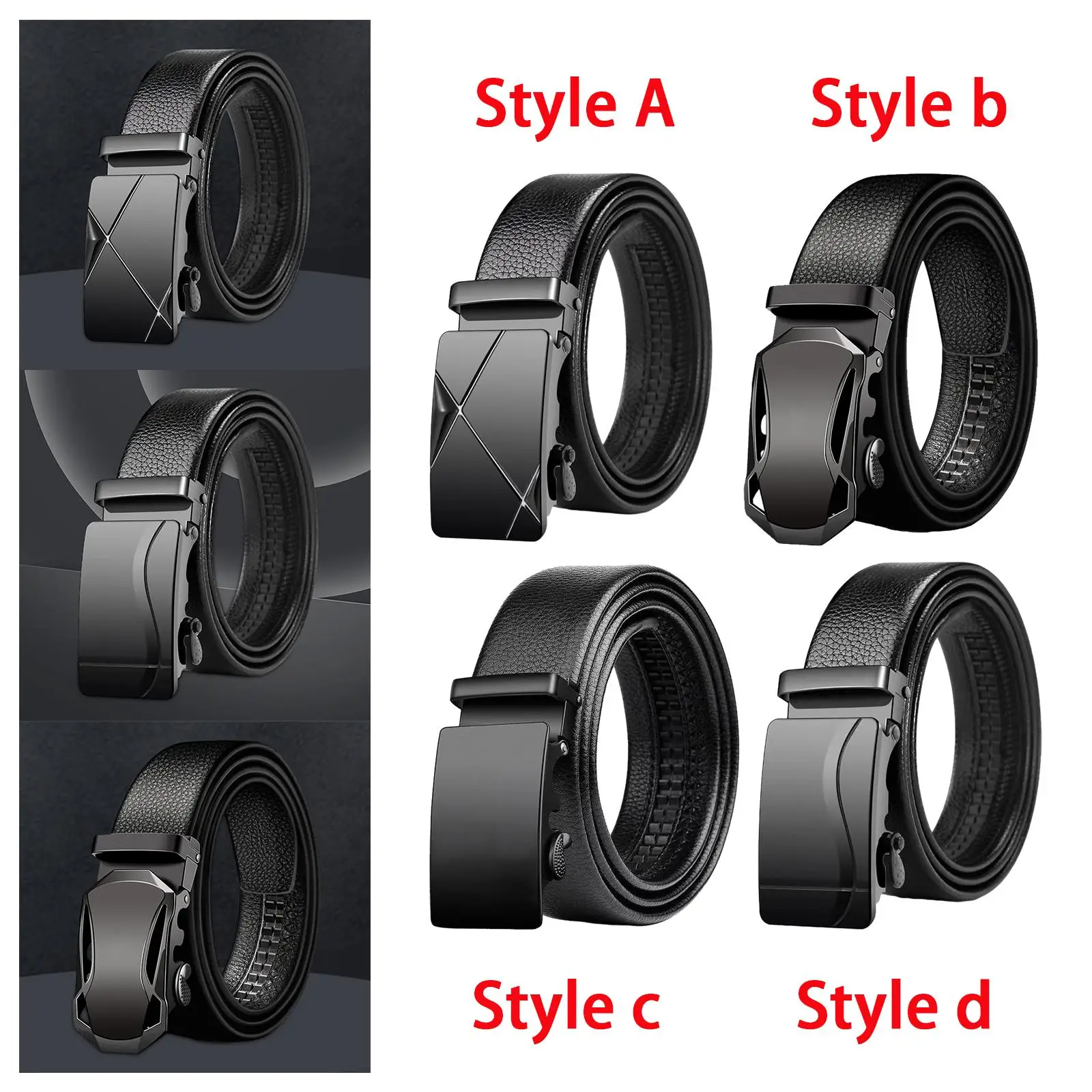 

Ремень с автоматической пряжкой, повседневный деловой ремень для делового костюма, джентльменских джинсов