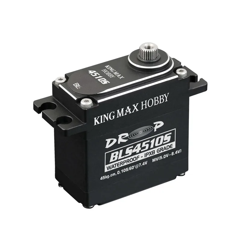

Сервопривод Kingmax BLS4510S--92 г 45 кг, водонепроницаемый сервопривод с цифровыми стальными шестернями для гусеничного радиоуправляемого альпинизма