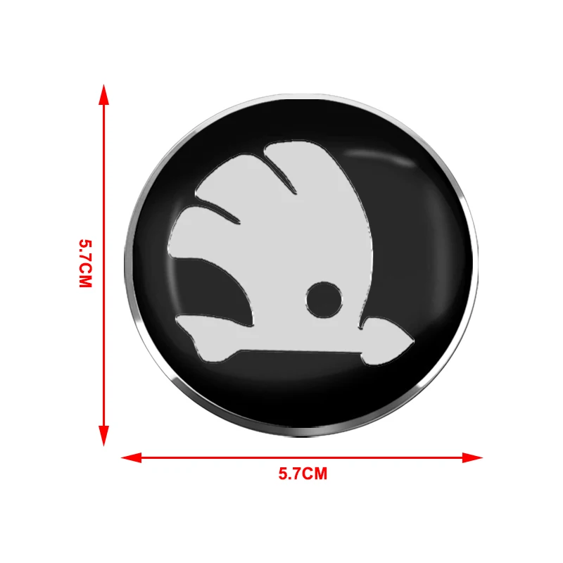 4pcs 56mm Car Wheel Center Hub Cap Rim Cover Emblem Stickers For Skoda Octavia MK2 MK1 3 A5 A7 A8 Fabia Karoq Superb Rapid Kamiq