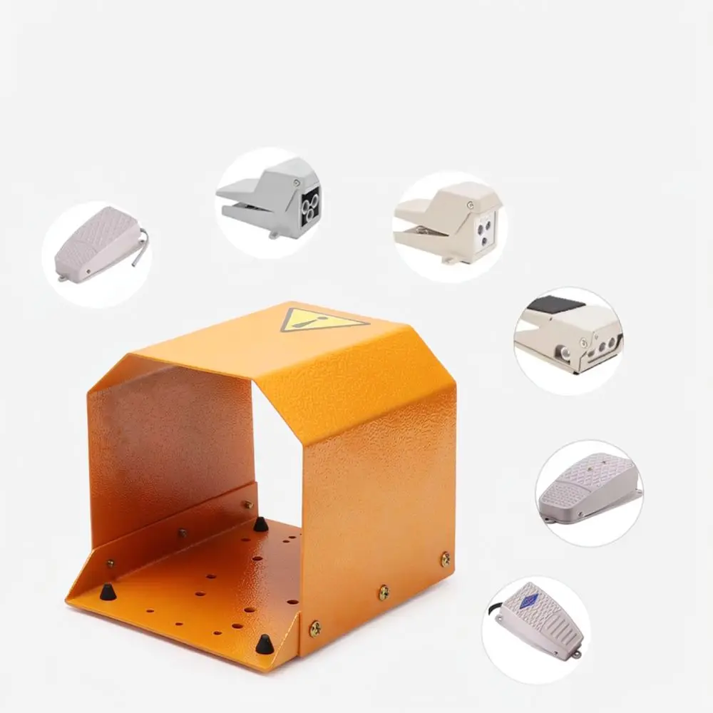 Durable Iron Safety Shield For TFS 201 Industrial Foot Pedal Switch Protective Guard Case For Electrical Control Device