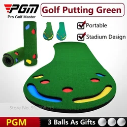 PGM Tappeto da golf per interni Golf portatile Putting Green Practice Putter Trainer Tappetino per colpire Mini Putting Ball Pad Ausili per l'allenamento