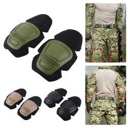 1 paar Tactische Kikker Pak Kniebeschermers & Elleboog Ondersteuning Militaire Kniebeschermer Paintball Airsoft Kneepad Geïnterpoleerde Kniebeschermer