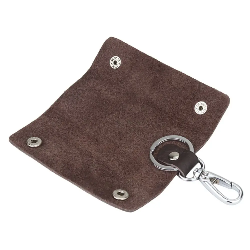 Multifunctional Car Key Pouch Bag Fashion Leather Vintage Housekeeper Pocket Key Wallet Gift