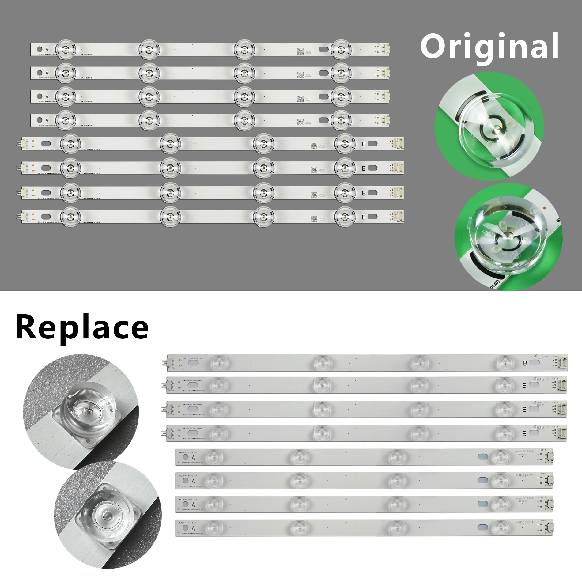 TV Backlight Array LED Strip Bar For LiG 42LB580V 42LB5500 42LB6500 42LB650V 42LB551V 42LB552V 42LY310Ca 42LY310C 42LB5300