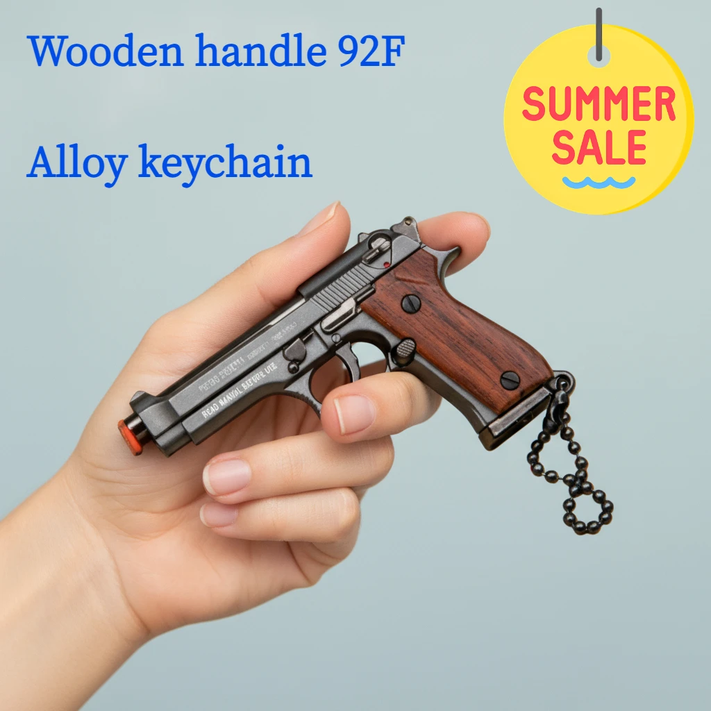 92F Gun Model Static Disassembly Toy Keychain Collectible New Metal Inscription for Adults