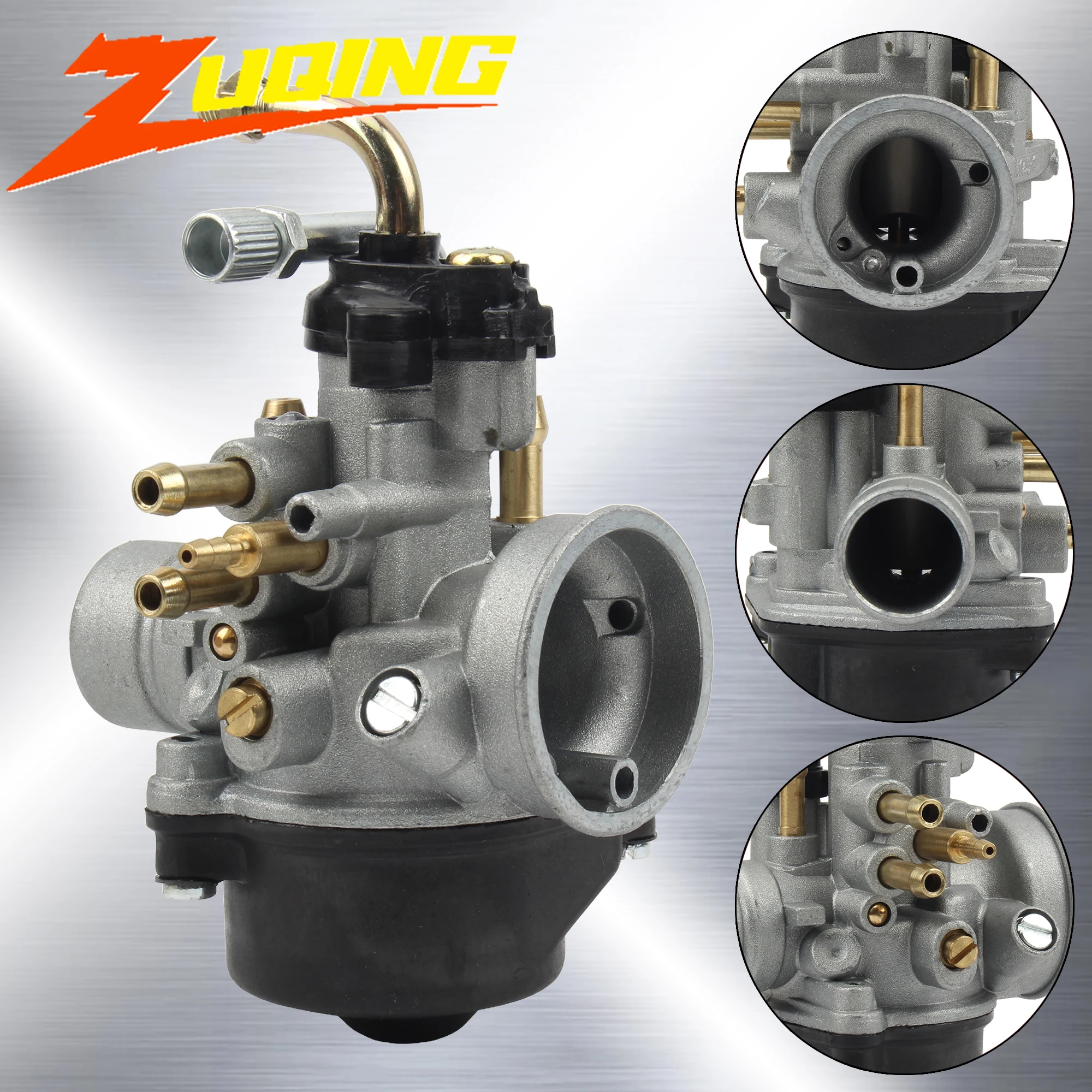 

Motorcycle Carburetor 12mm 17.5mm PHBN for Minarelli 50cc Engine Compatible with Yamaha Zuma Jog-R Aerox 50CC Motocross Enduro