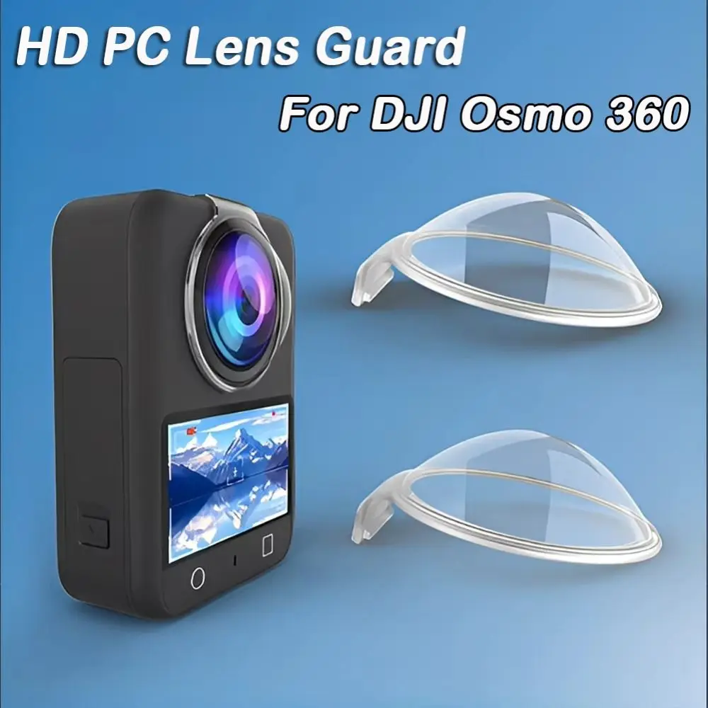 Protector de lente de plástico, Protector de lente extraíble anticolisión, tapa protectora de lente HD antiarañazos para DJI Osmo 360