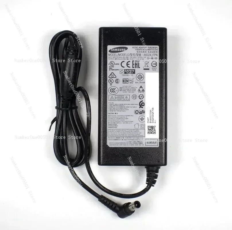 Original Samsung Samsung A6024_ FPN/24v2.5a Power Cord Compatible with 1.66A Speaker Adapter