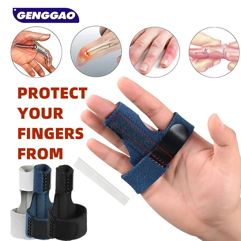 1/2Pcs Adjustable Finger Splint Brace for All Fingers Tendon Release Pain Relief Built-in Aluminum Alloy Mallet Finger Brace