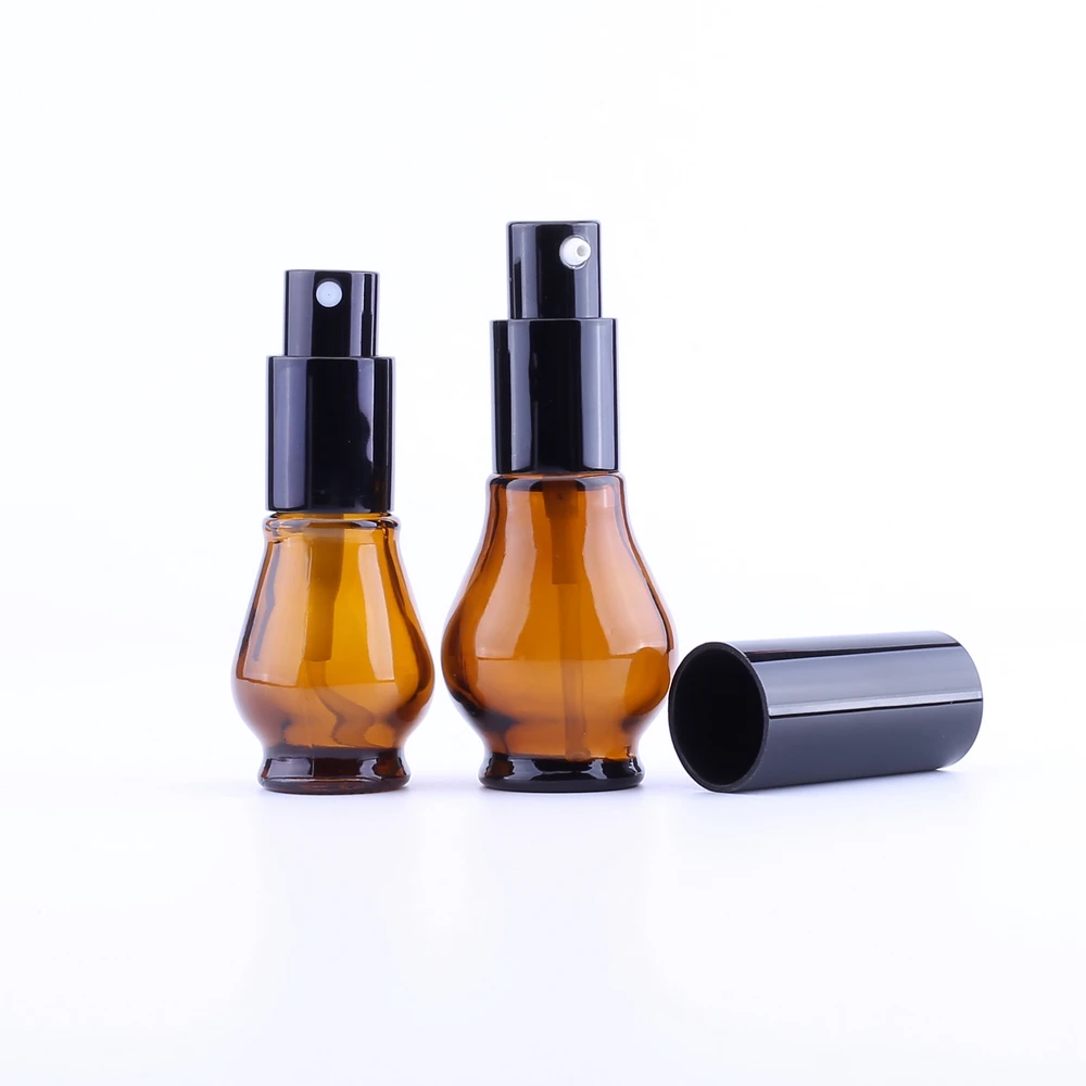 10ml/ 20ml/30ml/50ml/100ml Refillable Press Pump Glass Spray Bottle Oils Liquid Container Perfume Atomizer Travel 100pcs