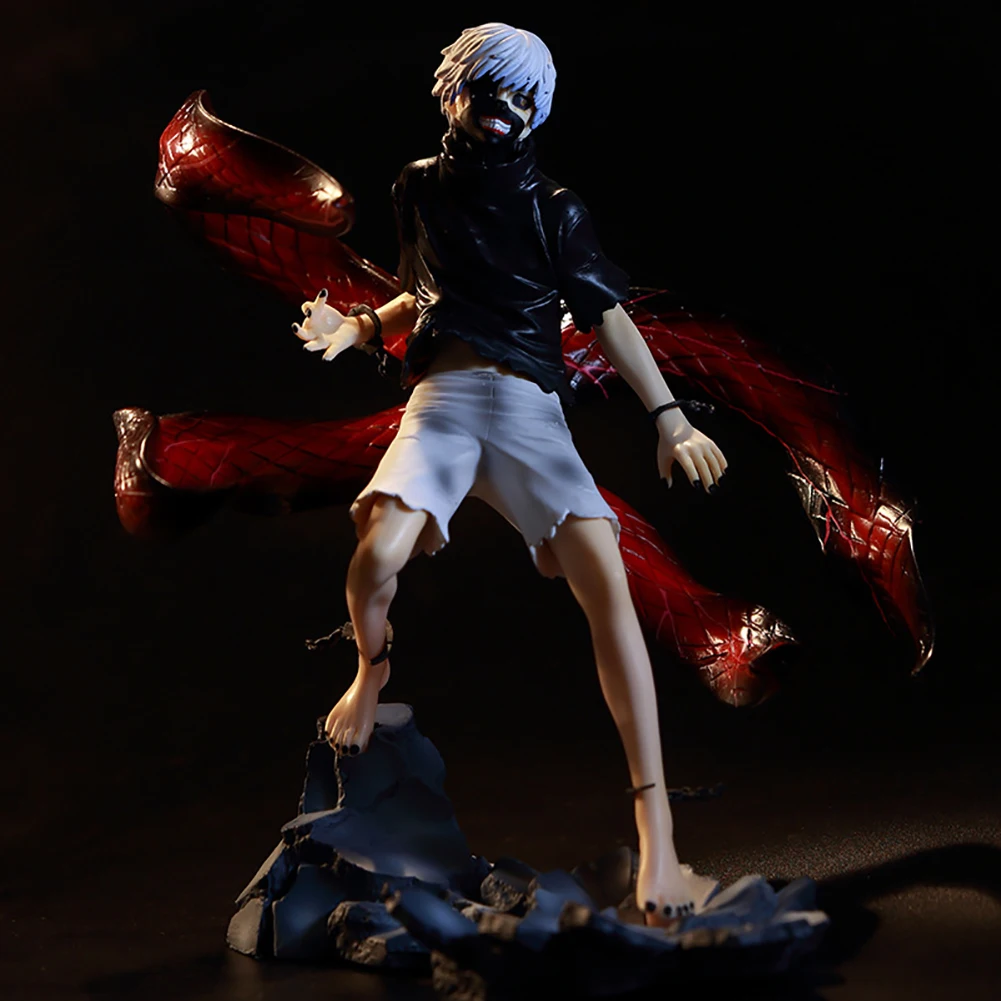 Tokyo Ghost Anime Figuren Kaneki Ken Masker Battle Action Figure Double Head Pvc Standbeeld Beeldje Model Pop Decor Ornamenten Speelgoed