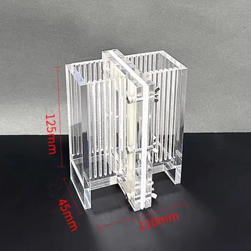 Non-Sealed Dual/Three-Chamber Electrolysis Cell (Acrylic, Openable, 400mL) -  H-Type Electrochemical Cell