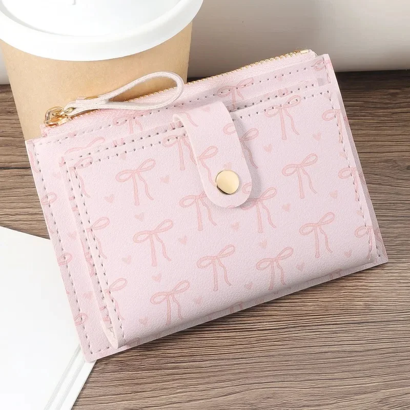 Lightweight Portable Zipper Wallet For Cash Credit Cards ID And Coins Slim Minimalist Card Case For Daily Commute Travel