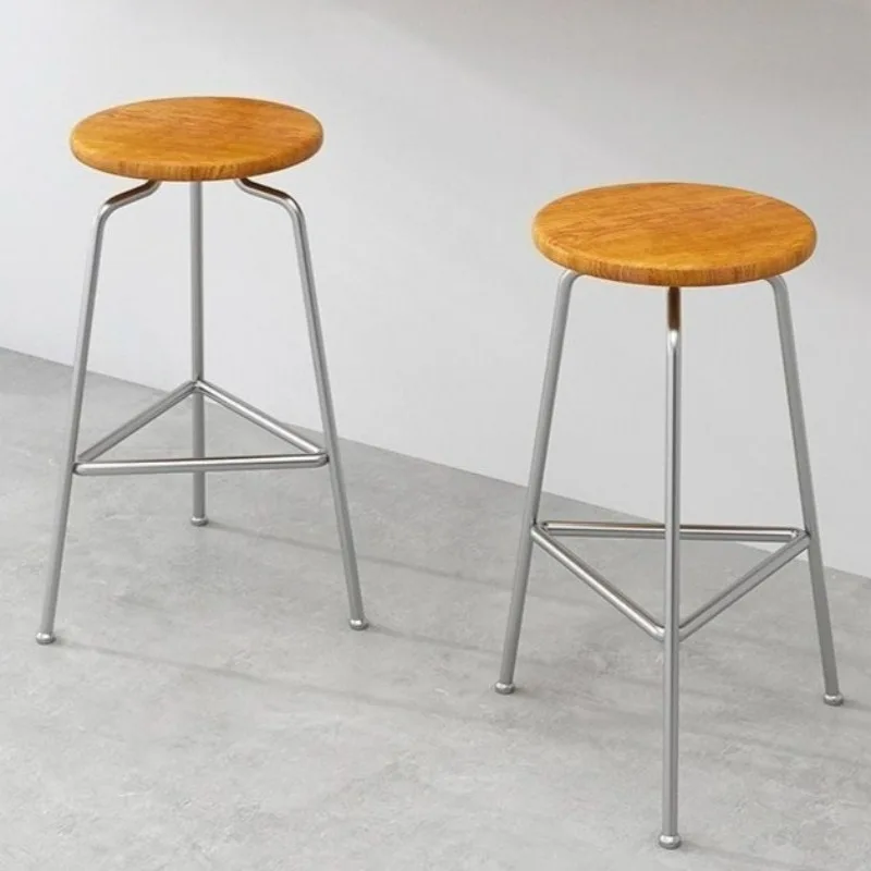 Modern Bar Chairs Luxury Kitchen High Stools Portable Comfortable Living Room Dining Chairs Creative Makeup Bench Stools