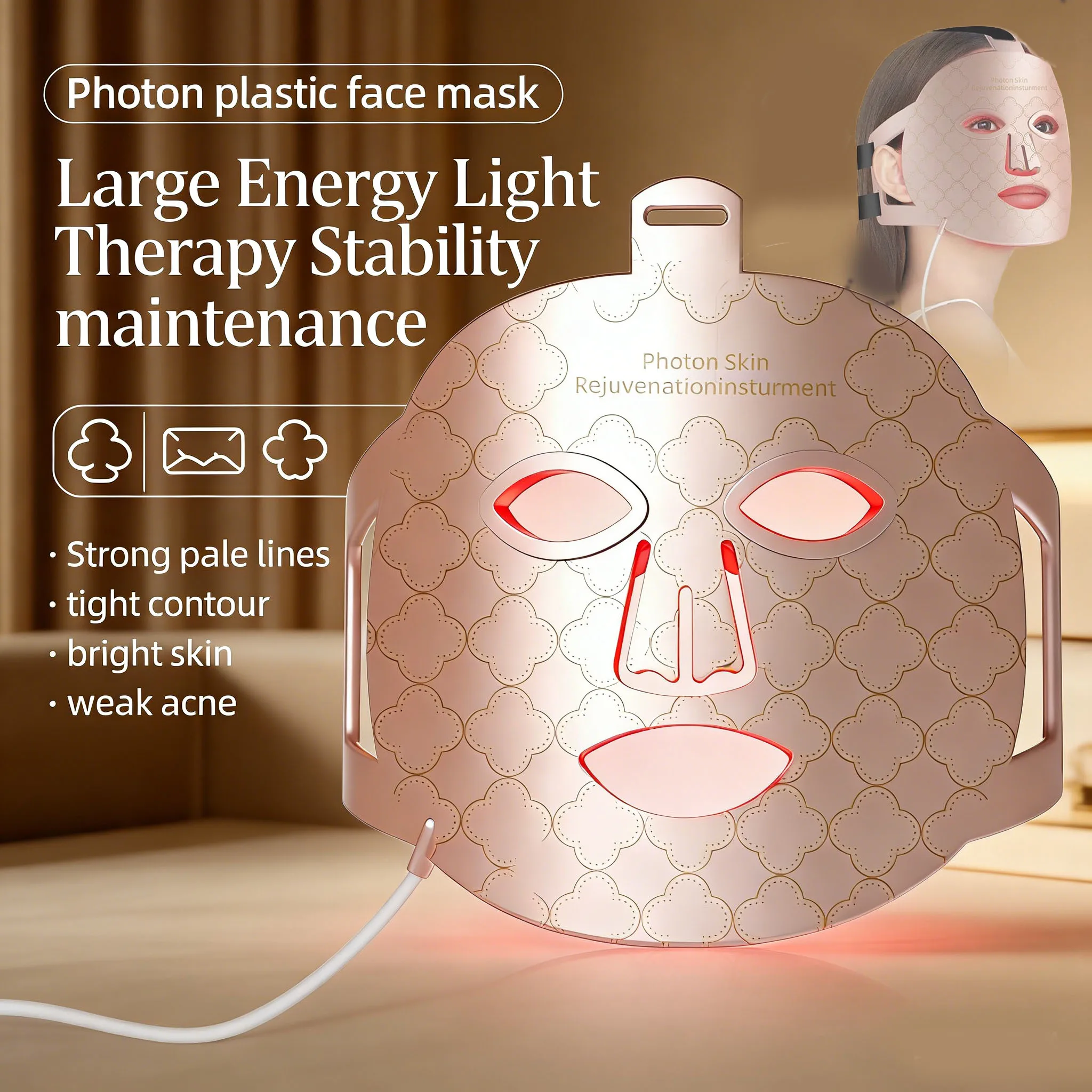 2026-new-photon-nir-light-skin-rejuvenation-for-facial-850nm-led-red-infrared-led-face-mask-red-light-therapy-photon-mask-ipx7