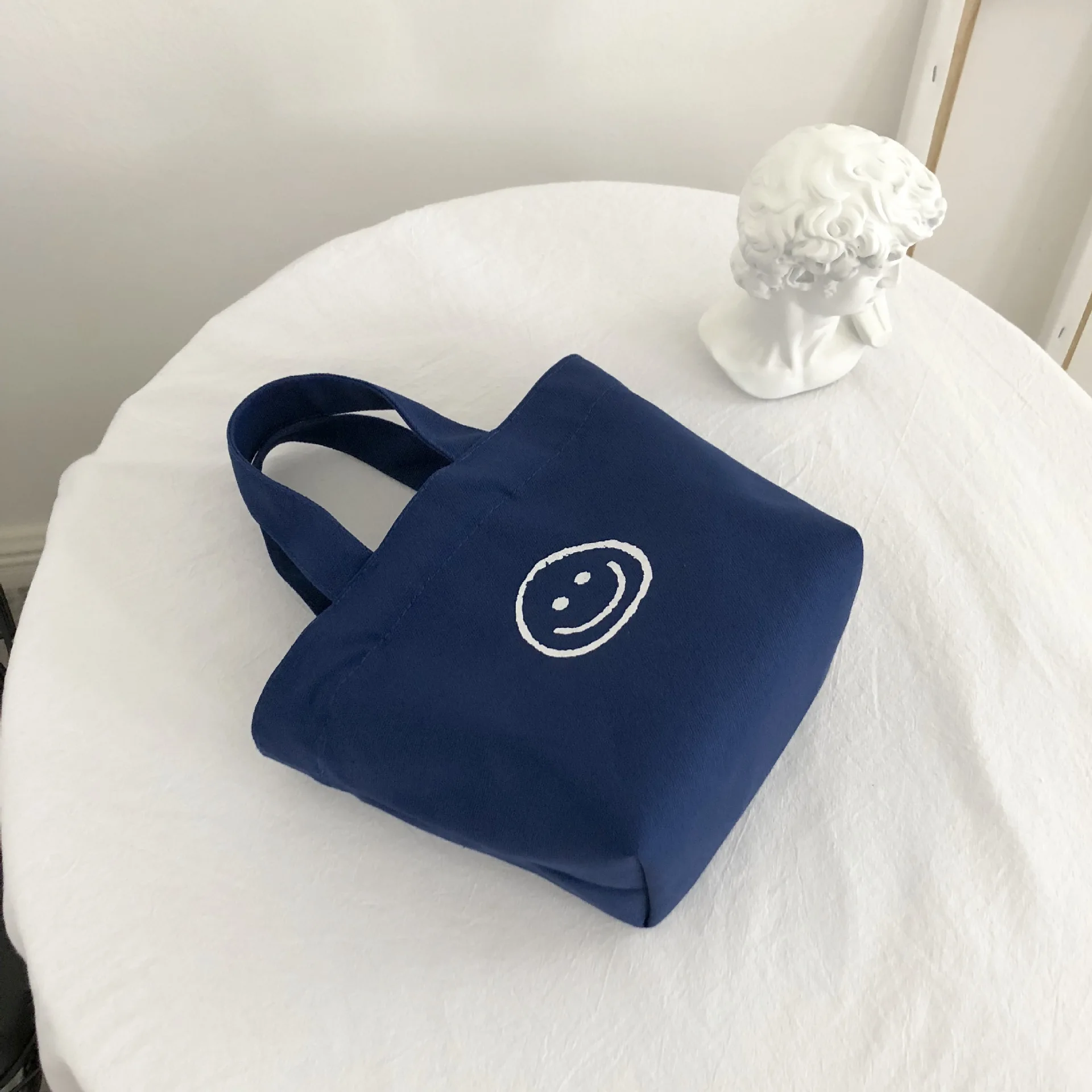 Корейский стиль, мини-сумка для покупок с улыбкой на лице для женщин, модная сумка для мобильного телефона, женский кошелек, маленькая повседневная сумка, сумки для хранения