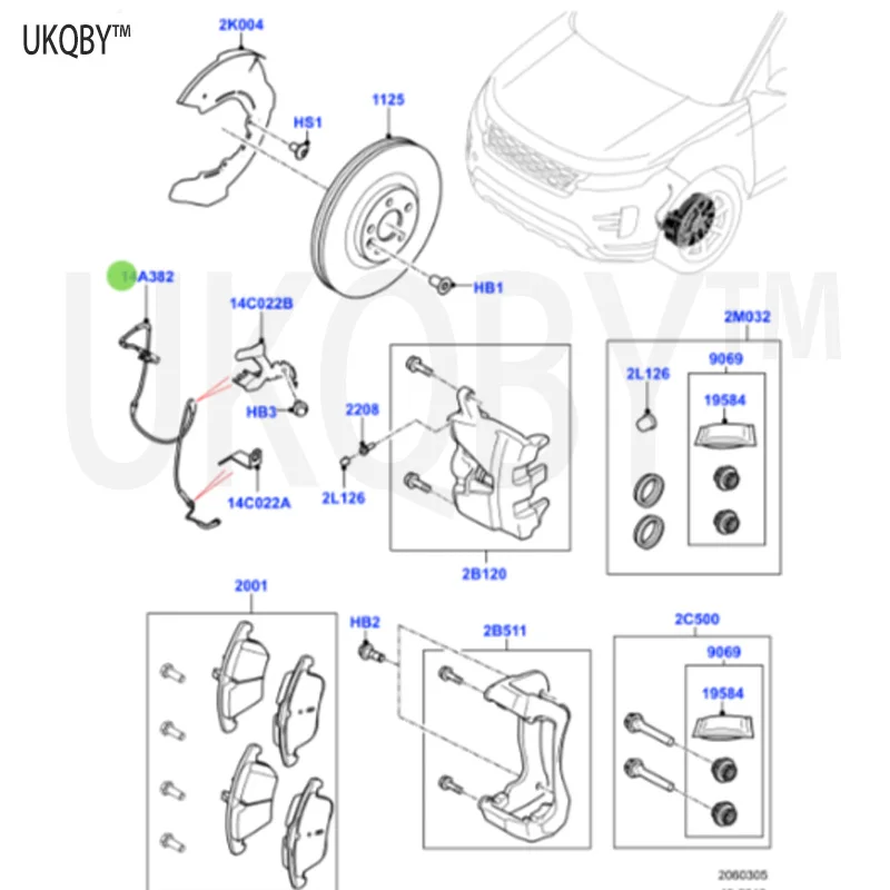 Ra ng e Ro ve r/Sp or t Ra ng e Ro ve r/Di sc ov er y 4, 2010-2012 Post Brake Sensing Line