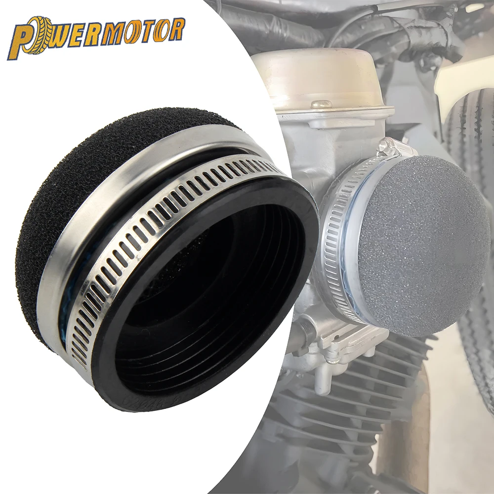 28/32/35/38/42/45/50/54/58MM Motorrad Stright Luftfilter Reiniger Für 2 Takt Motor Pocket Bike Mini Moto Roller Motocross
