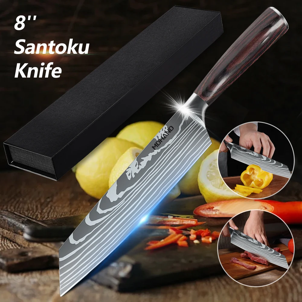 Kitchen Knife Stainless Steel Chef Knife Utility Paring Tomato Steak Knives Boning Knife Kitchen Tools Cookware Gift Box