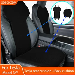Car Seat Cushion for Tesla Model 3 2016-2024 Model Y Ice silk Seat Cover Cushion Breathable Comfortable Four Seasons