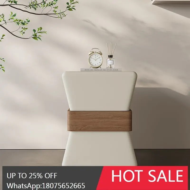 

HLZ Bedside Table Luxury High-End Home Bedroom Modern Simple Bedside Storage Cabinet