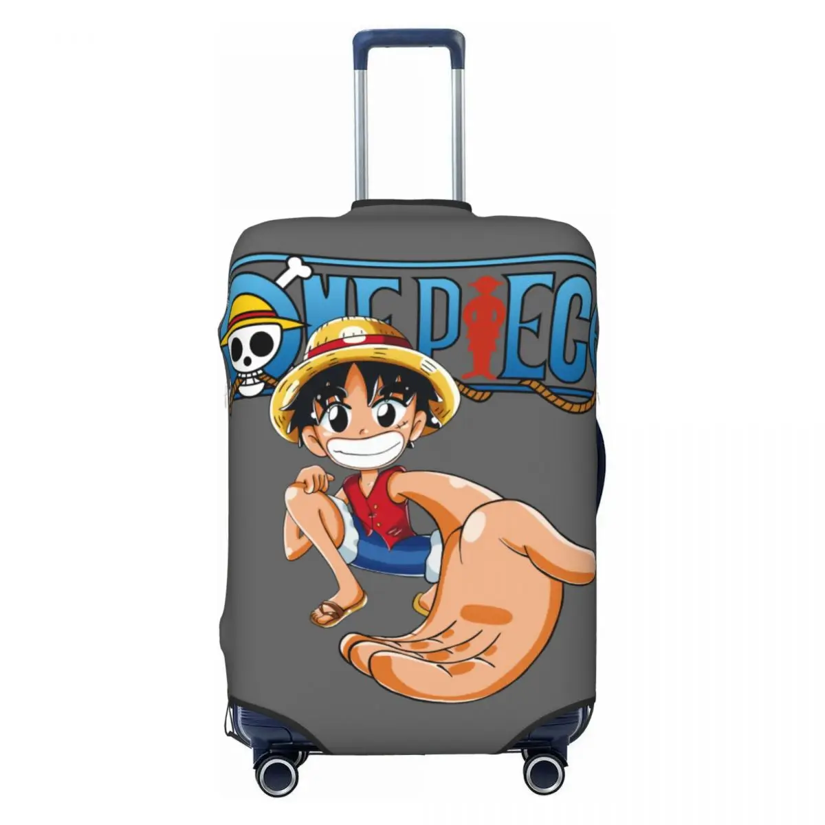 

Чехол для чемодана Custom One Pieces Monkey Luffy, моющийся, с аниме-принтом, защитный чехол для багажа 18-32 дюйма