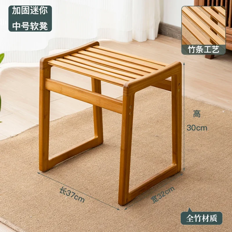 

Small Bench Low Square Stool Home Adult Sofa Side Ottomans Living Room Coffee Table Simple Modern Footrest Shoe Change Stools