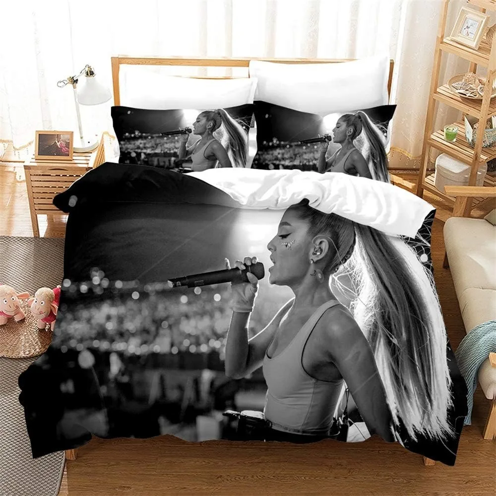 Ariana Grande Bedding Sets Comforter Quilt Bed Cover Duvet Cover Pillow Case 2/3 Pieces Sets Kids Adult Size Home Textiles