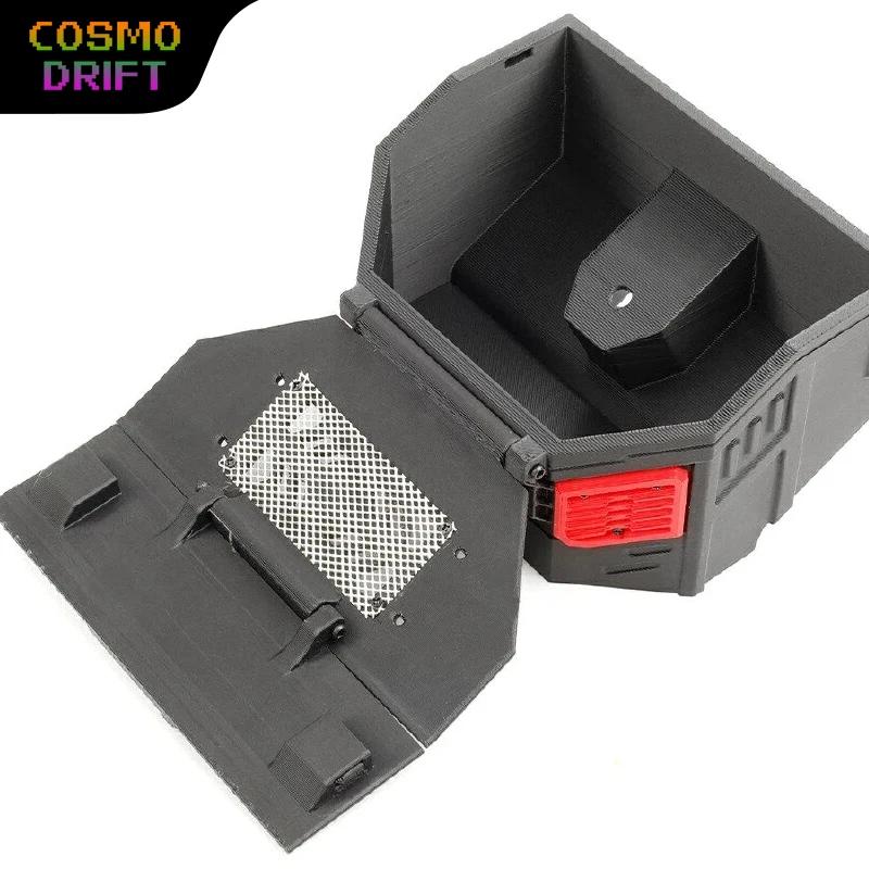 

Хит продаж: Ящик для инструментов RCDream 1/12 RC для MJX H12P, отсек для запасного аккумулятора, в стиле Gundam, бокс для хранения, задний бокс, детали для модернизации