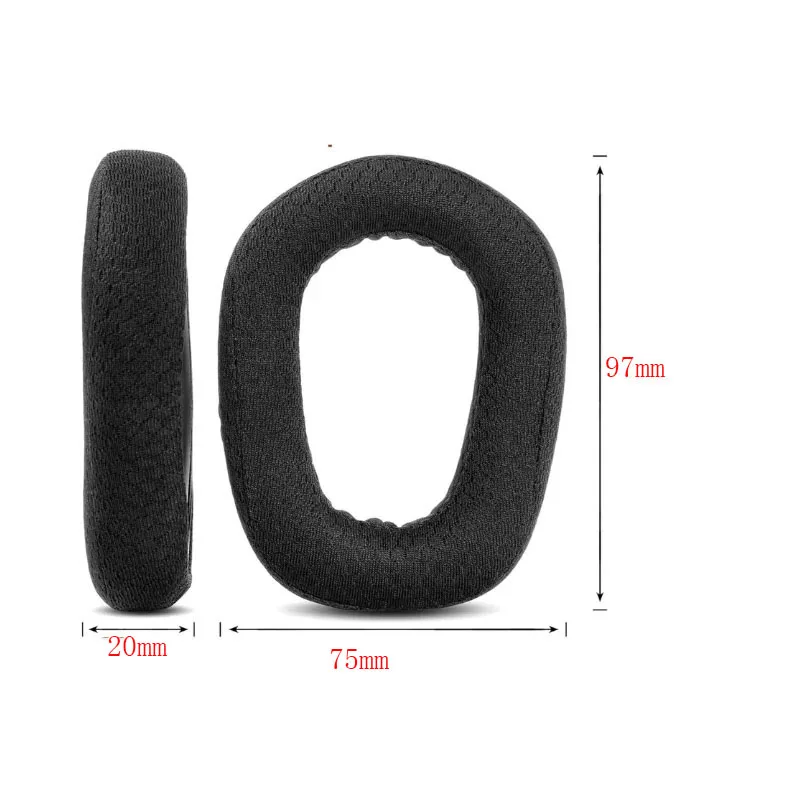 Ear Cushion Cover Mesh Fabric Replacement Ear Pads Breathable Ear Cups Cover for Logitech G435 Wireless Gaming Headset