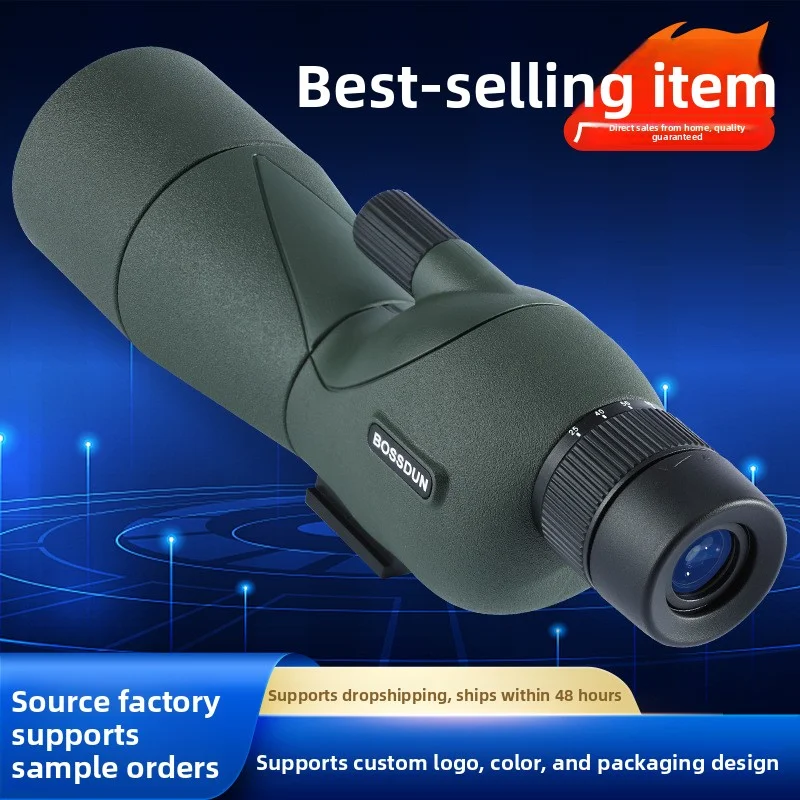 25-75X60 Zoom Spotting Scope, BAK4 Prism ED Lens High Power Monocular Telescope, Outdoor Bird Watching Hunting Camping