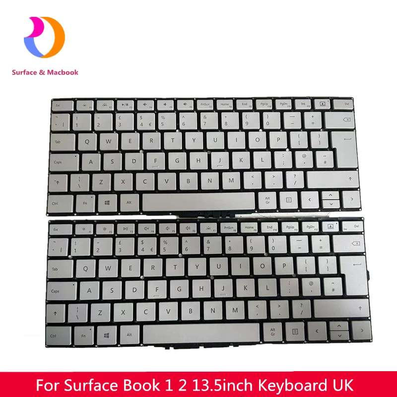 

Original For Microsoft Surface Book 1 2 Keyboard 1832 1834 1835 1705 UK