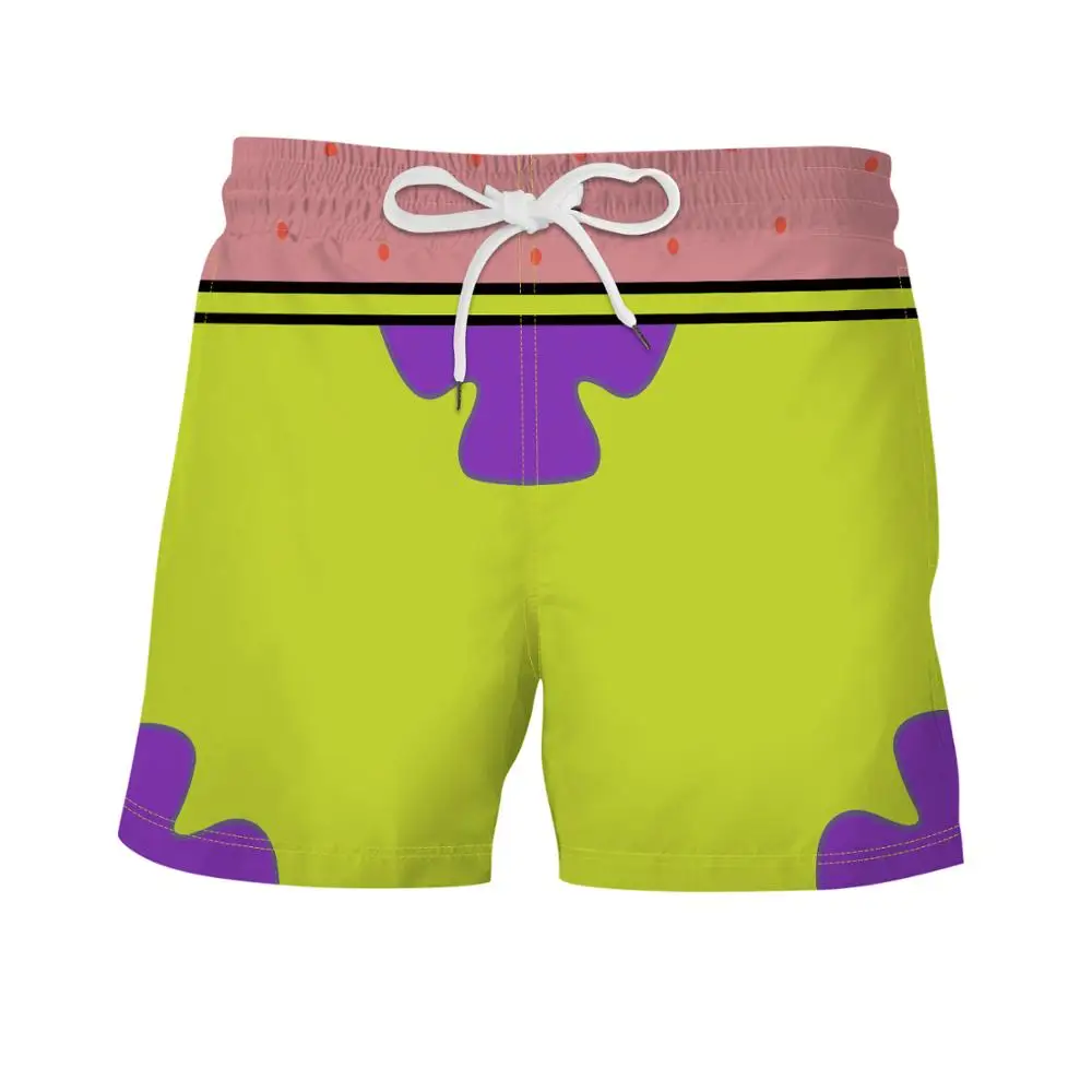 Bañador de Anime 3d para hombre, pantalones cortos de playa, informales, Deportivos