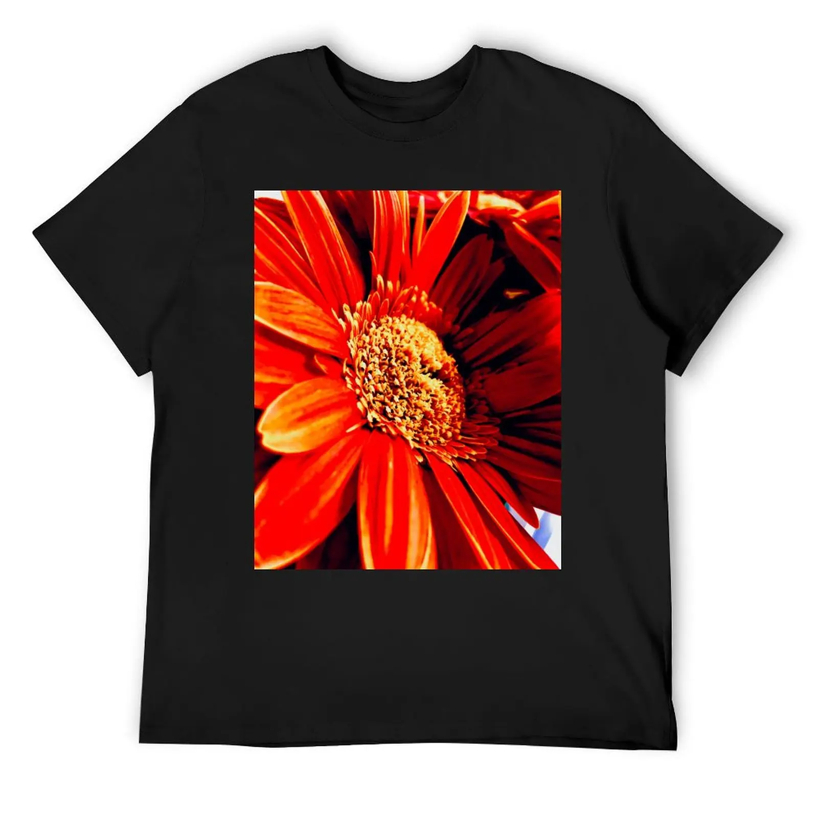 Orange Gerbera T-Shirt sports fans vintage clothes fruit of the loom mens t shirts