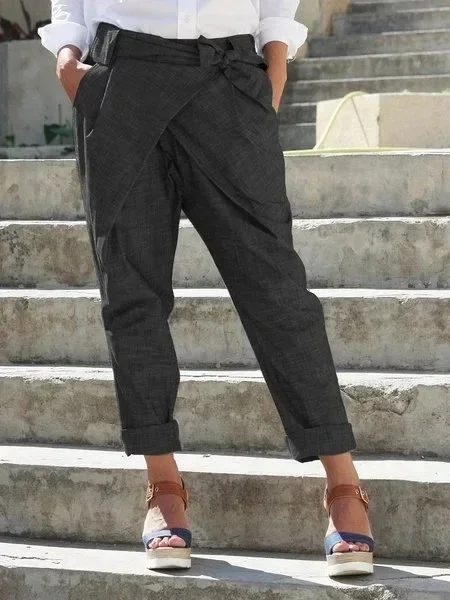 

2025 Independent Station Hot Sale Women's Pants Bow Pants Long Trousers/Nine Point Seven Pants/Five Point Pant