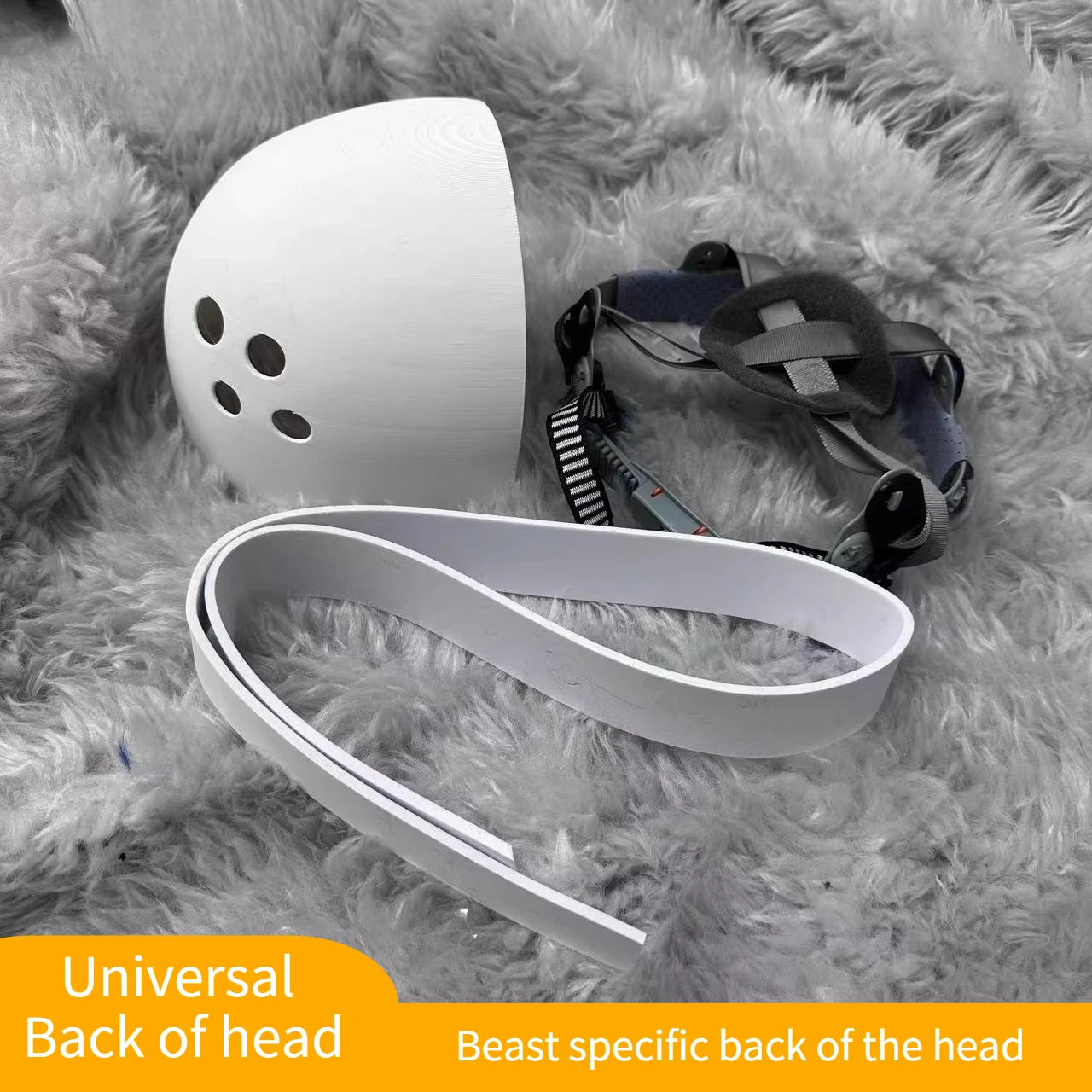 

Kemono and Kigurumi Series Universal Back of The Head Animal Skull, Back of The Head 3D Printed Back of The Head